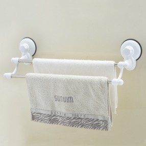 R1650強力吸壁雙桿毛巾架